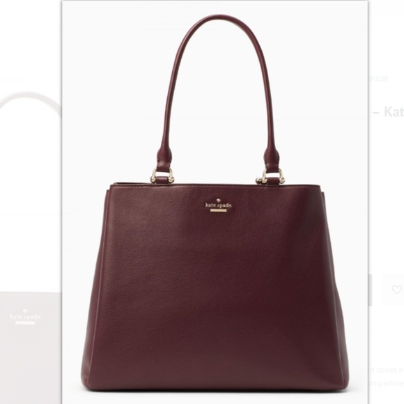 kate spade Handbags - New Kate Spade Deep Plum Bag - Boutique Item